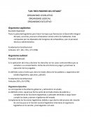 Los tres poderes del Estado