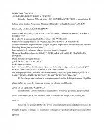 DERECHO ROMANO 1 ¿QUINES FUNDARON ROMA Y CUANDO?. Página 1