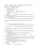Clasificación	Etiología médico-legal