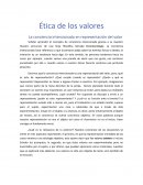 Ética de los valores. La conciencia intencionada en representación del valor