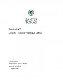 Actividad N°8 Derecho Romano y la lengua Latina