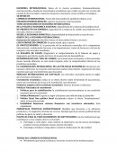 Crecimiento económico. Economía internacional