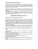 Aplicación: Prevención del riesgo