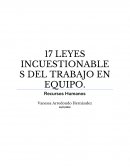 17 LEYES INCUESTIONABLES DEL TRABAJO EN EQUIPO. Recursos Humanos