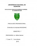 PSICOLOGÍA ORGANIZACIONAL Entrevista a la empresa NAGASAWA