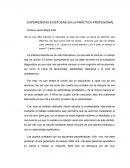 EXPERIENCIAS EXISTOSAS EN LA PRÁCTICA PROFESIONAL
