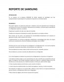 REPORTE DE SAMSUNG