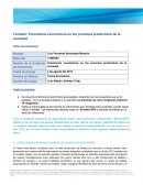 Formato: Fenómenos económicos en los procesos productivos de la sociedad “INFLACIÓN”