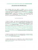 CONTRATO DE CESION DE DERECHOS CREDITICIOS