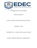 MATERIA.- DERECHO PROCESAL ADMINISTRATIVO