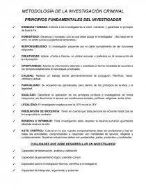 PRINCIPIOS FUNDAMENTALES DEL INVESTIGADOR. Página 1