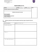 Matemáticas. Reducción de términos semejantes