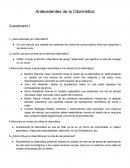 Antecedentes de la cibernetica Cuestionario