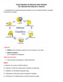 CUESTIONARIO DE REPASO PARA PRUEBA DE CIENCIAS NATURALES 5° BASICO