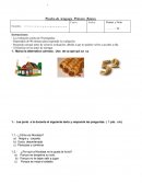 Prueba de lenguaje Primero Básico