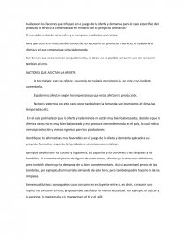 FACTORES QUE AFECTAN LA OFERTA. Página 1