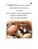 ENSAYO DEL LIBRO REBELION EN LA GRANJA
