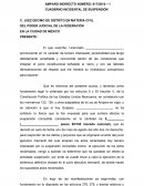 Solicitud para que se decrete que queda sin efecto la suspensión concedida
