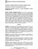 DEMANDADO: EMPRESA CITUS E.S.T. LTDA EN LIQUIDACIÓN – LILIANA GUZMAN PUERTO