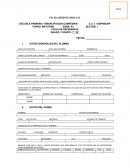 FICHA BIOPSICOSOCIAL. ESCUELA PRIMARIA “EMANCIPACIÓN CAMPESINA”