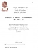 REMODELACION DE LA JARDINERA DEL AULA 13