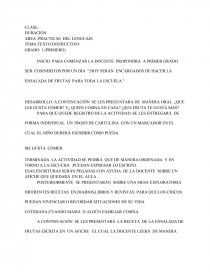 Plan de Clases texto instructivo. Página 1