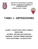 Definiciones de estadictica