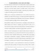 Automatización en los centros de trabajo