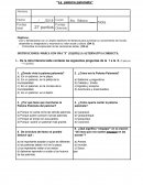 Control de lectura mensual “La paloma palometa”