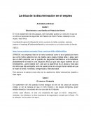 La ética de la discriminación en el empleo