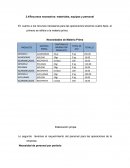 Administracion y gerencia. Necesidades de Materia Prima