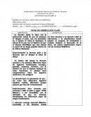 Ficha de observación clase