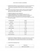 Ficha técnica de jarabe de algarrobina