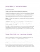 Foro de debate: La Tierra en movimiento