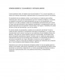 Opinion sobre el tlcan