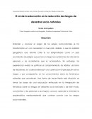 El rol de la educacion en la reducción de los desastres naturales