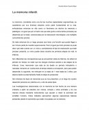 La memoria infantil.