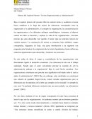 Síntesis del Capitulo Primero “Teorías Organizacionales y Administración”