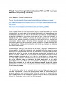 Project Planning And Scheduling Using PERT And CPM Techniques With Linear Programming: Case Study