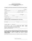 CICLO ESCOLAR: AGOSTO 2018 – ENERO 2019 SOLICITUD DE RE-INGRESO