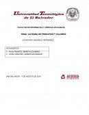 TEMA: CATEDRA DE PRINCIPIOS Y VALORES.