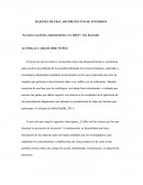 RAZONES DE FRACASO PROYECTOS DE INVERSION