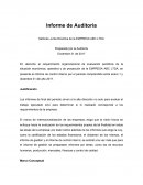 Modelo de informe de auditoria
