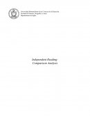 Independent Reading: Comparison Analysis