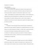 Una aguja de acero sobre un líquido.