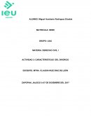 Actividad Caracteristicas del divorcio
