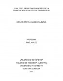 Problea financiero de la educacion superior