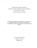 PROPUESTA DE FORMACIÓN DE LÍDERES PARA EL TRABAJO EN LA ENSEÑANZA BÍBLICA Y EN LOS GRUPOS FAMILIARES DE CRECIMIENTO DE LA IGLESIA LA PIEDRA VIVA, LA VICTORIA, ESTADO ARAGUA.