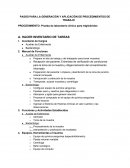 PASOS PARA LA GENERACIÓN Y APLICACIÓN DE PROCEDIMIENTOS DE TRABAJO