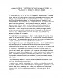 ANALISIS DE EL PROCEDIMIENTO CRIMINALISTICO DE LA PELICULA EL SECRETO DE SUS OJOS